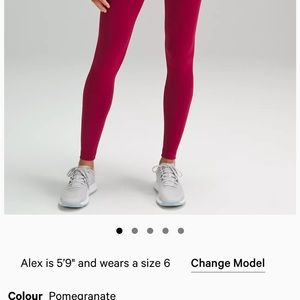 Lulu lemon Wunder train high rise leggings. Only worn once. Sold out online.